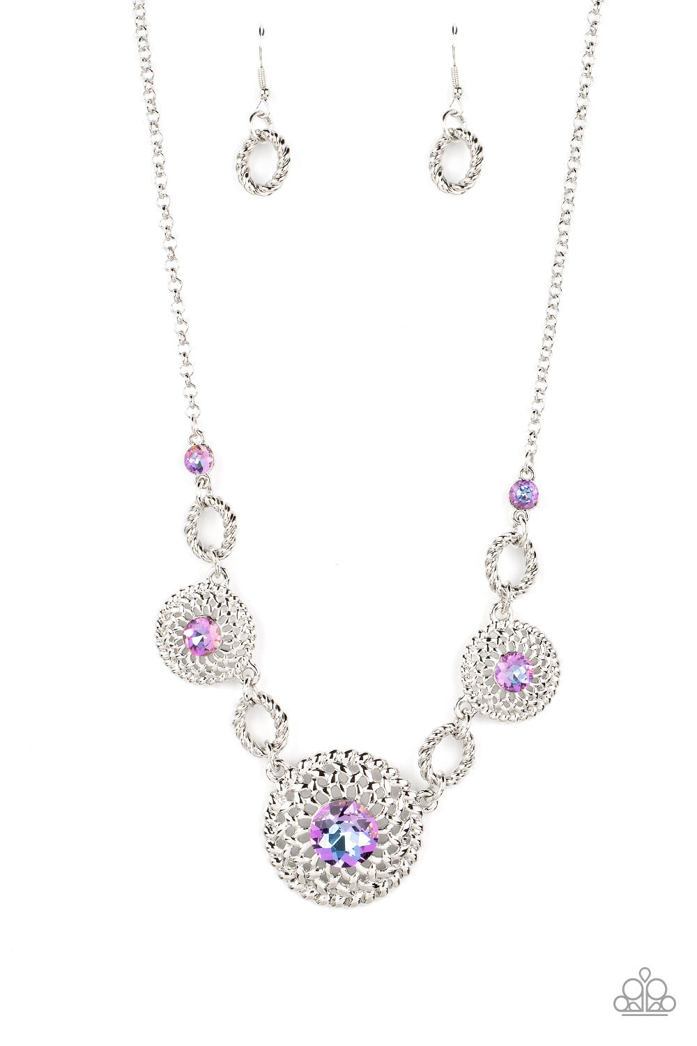 Cosmic Cosmos Purple Necklace