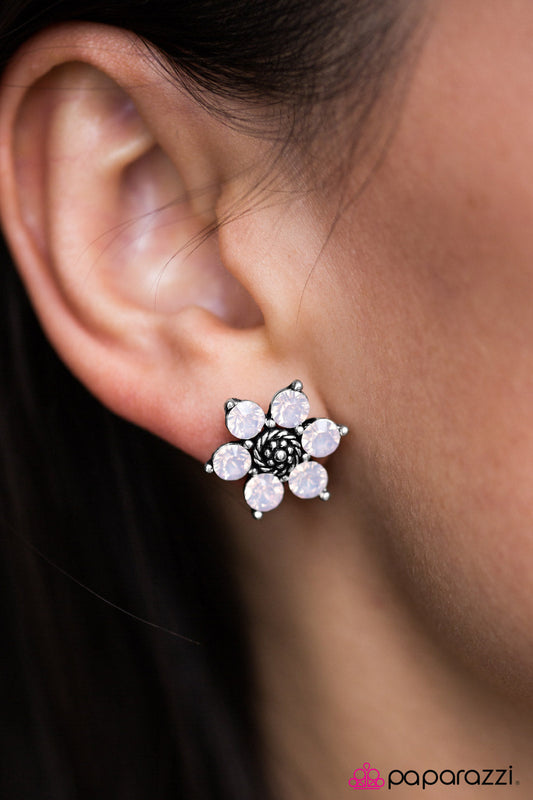 Love Me DEW White Earrings