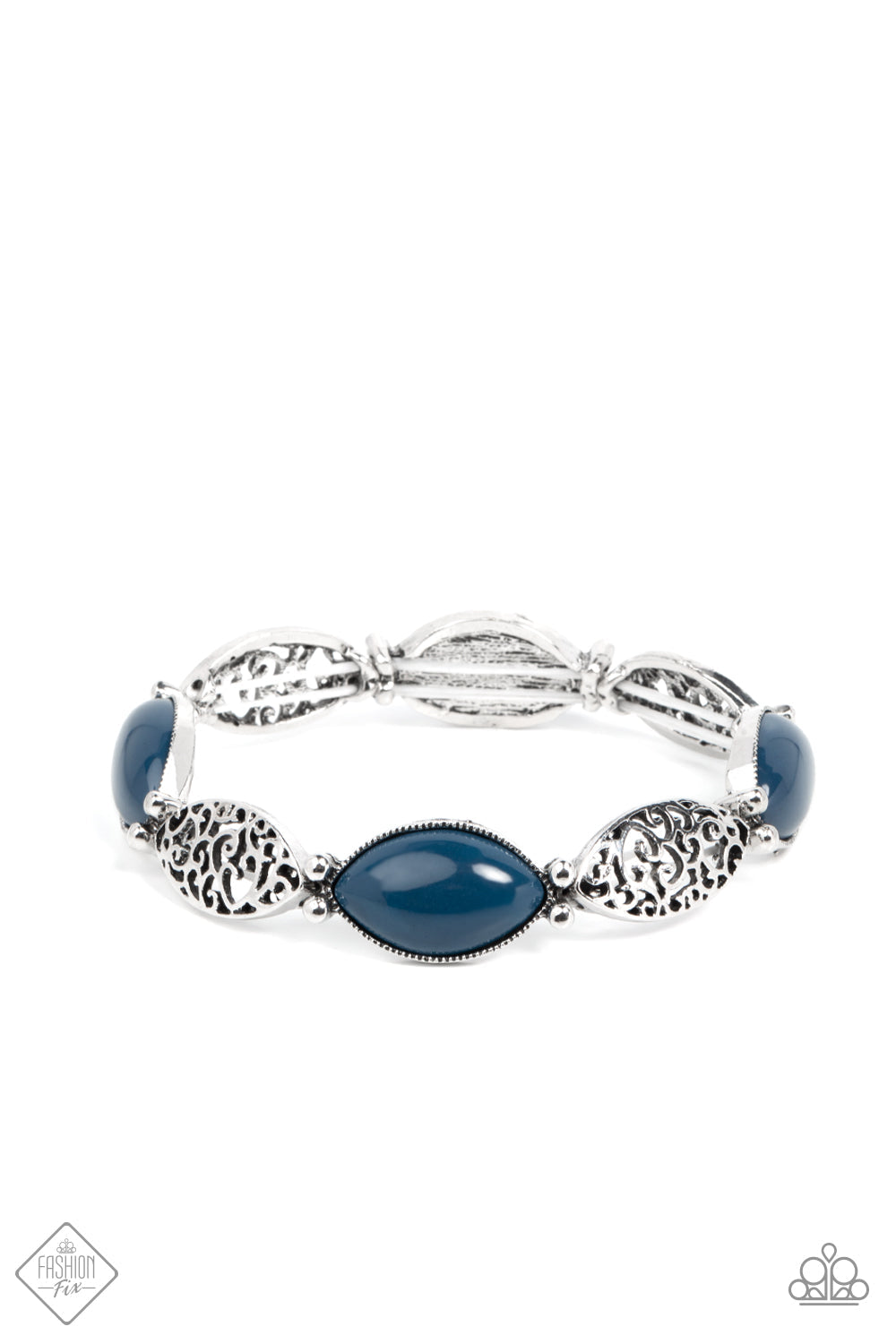 Garden Rendezvous Blue Bracelet (Stretchy)