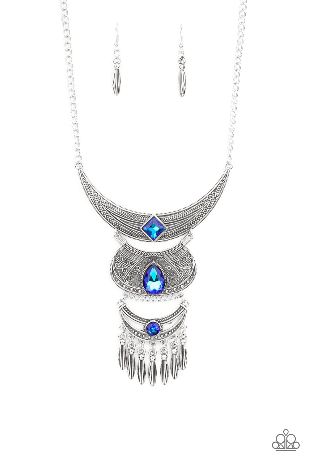 Lunar Enchantment Blue Necklace