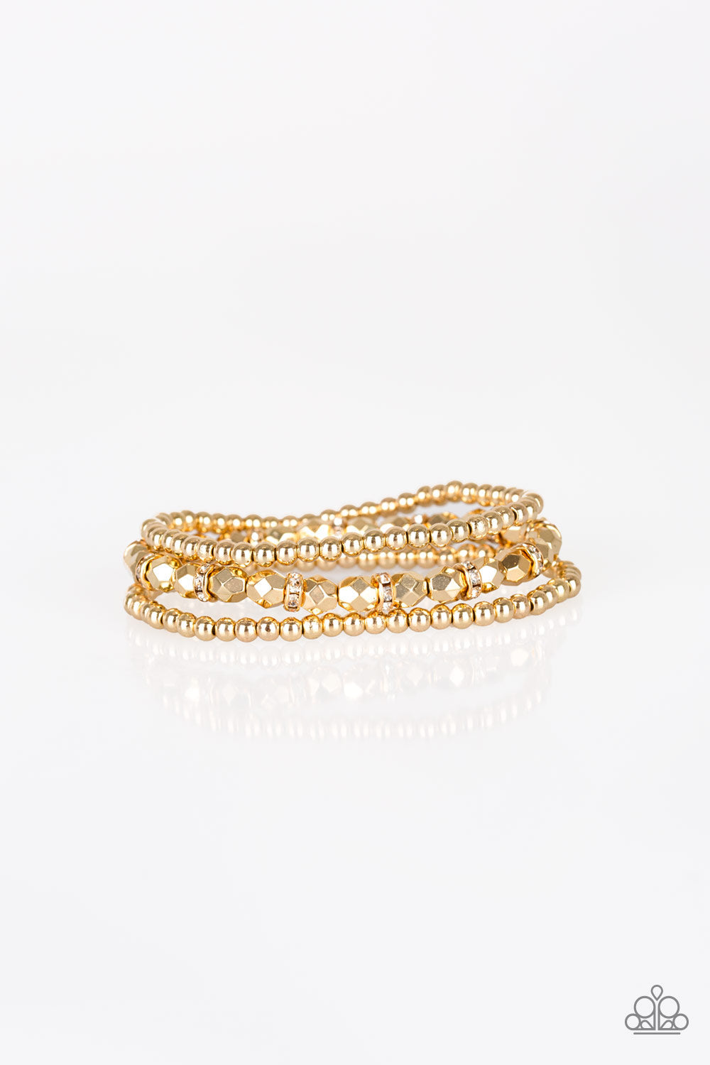 Let There BEAM Light Gold Bracelet (Stretchy)